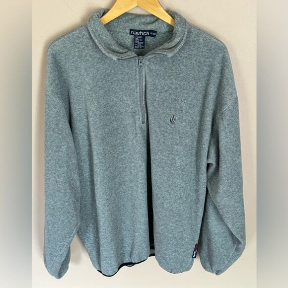 Men’s Nautica Grey 1/4 zip Pullover XL - Picture 1 of 3